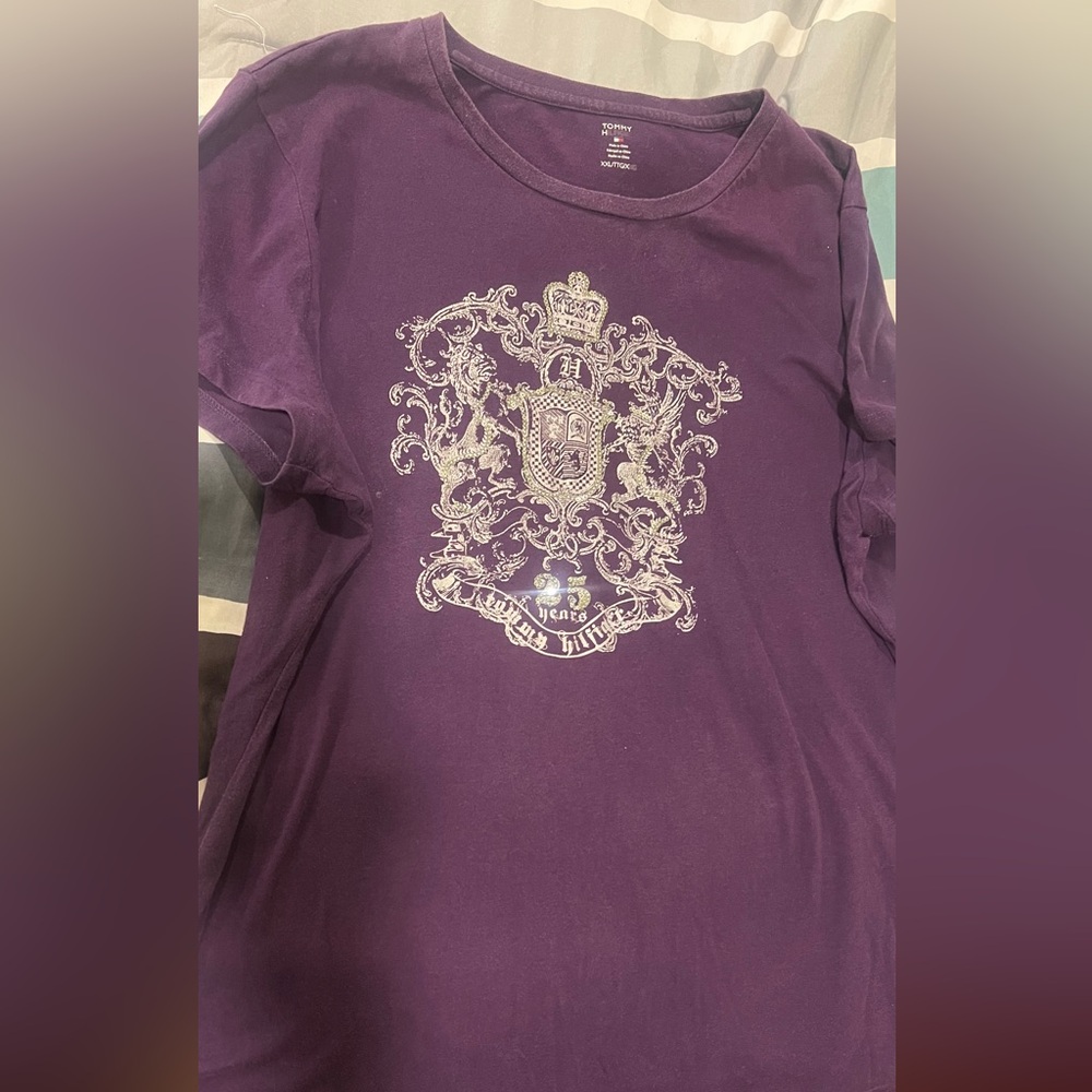 BIG SALE(5 for $20)- Tommy Hilfiger Purple Kids Tee with Crest